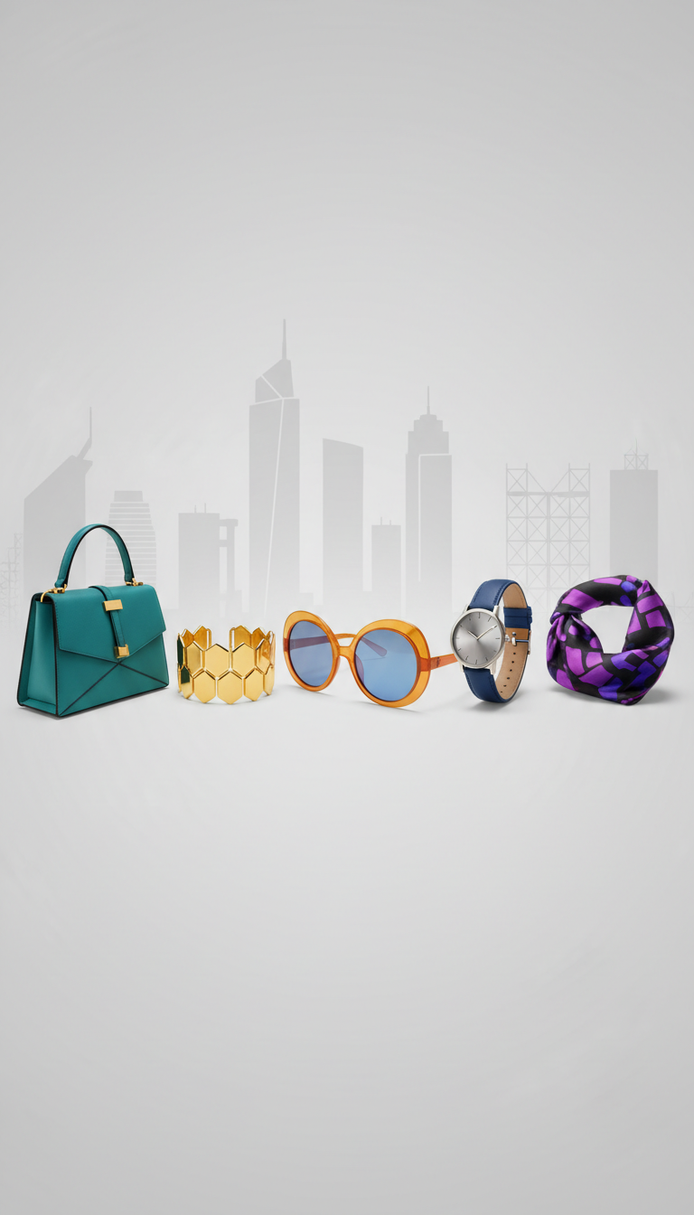 Vibrant Geometric Fashion Accessory
